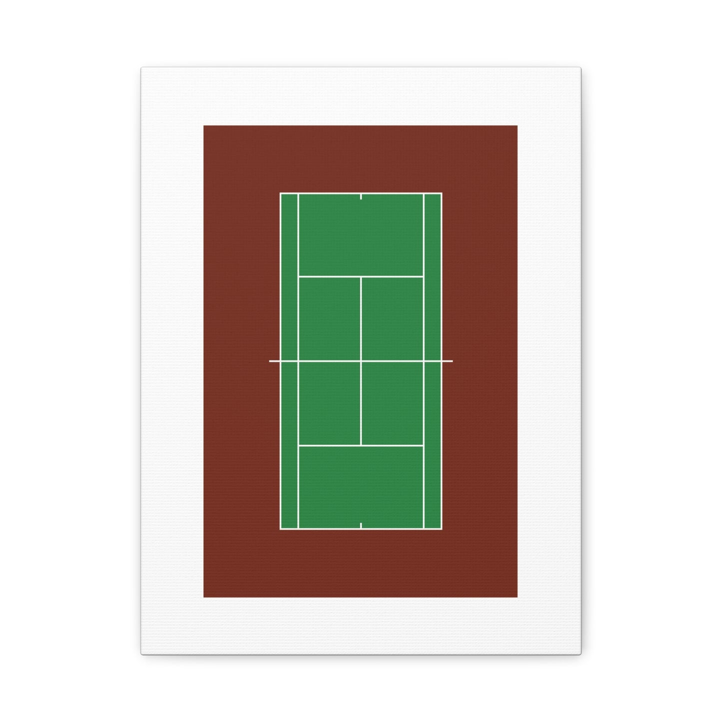 Tennis Court Matte Canvas Print