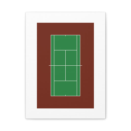 Tennis Court Matte Canvas Print