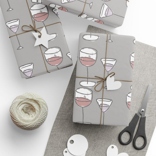 Wrapping Paper — Martini Wine Glass