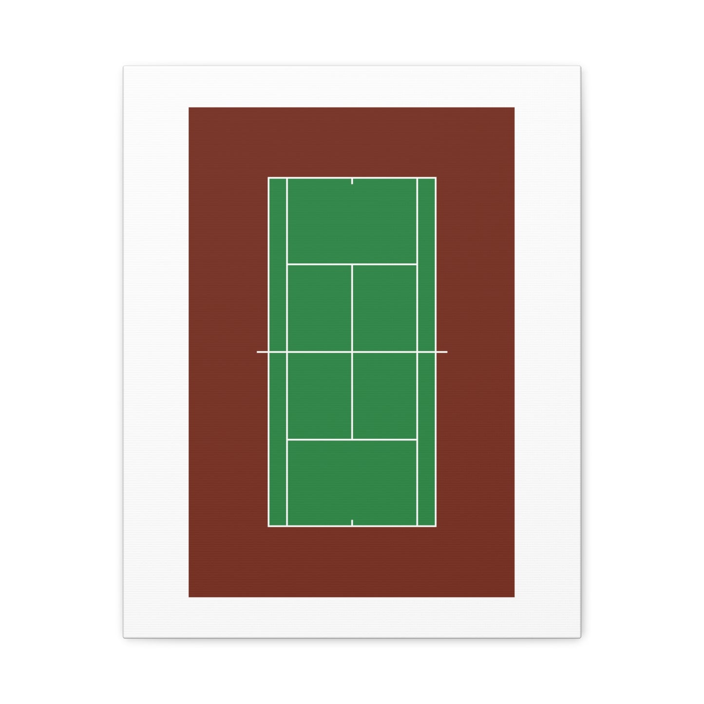 Tennis Court Matte Canvas Print