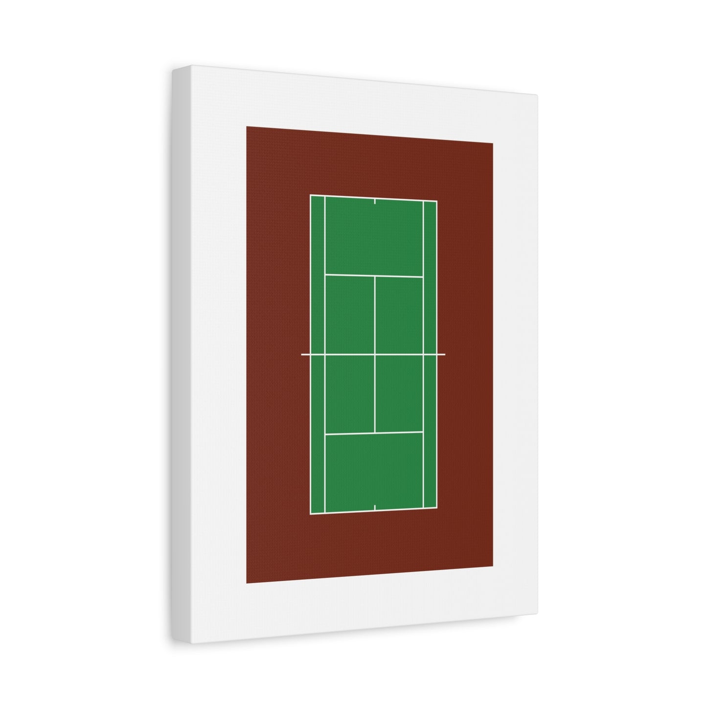 Tennis Court Matte Canvas Print