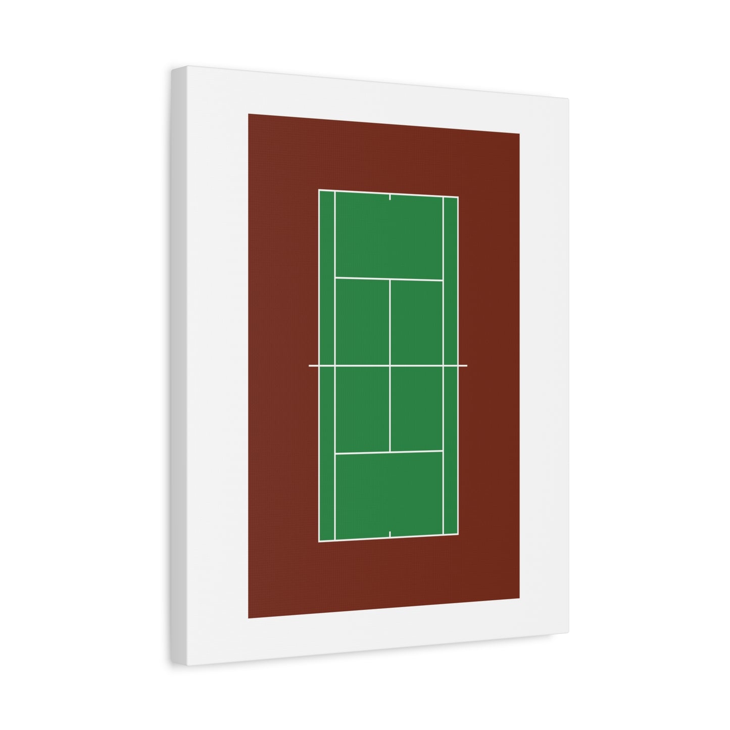 Tennis Court Matte Canvas Print
